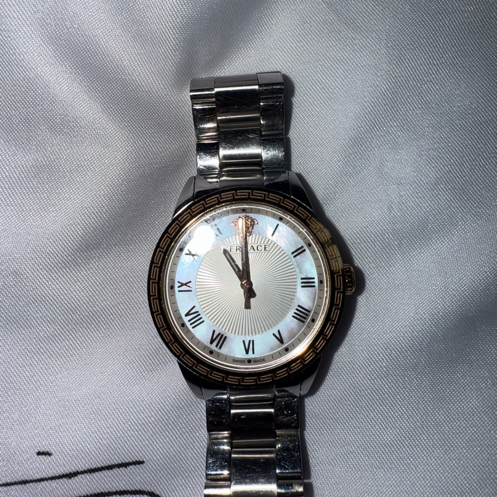 Versace Two-Tone Silver and Gold Watch